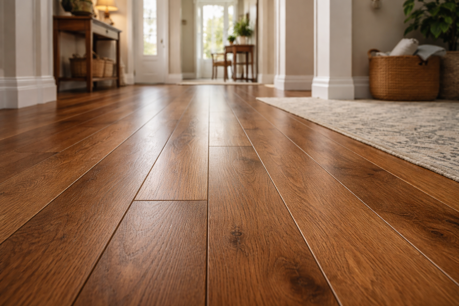 Solid hardwood flooring