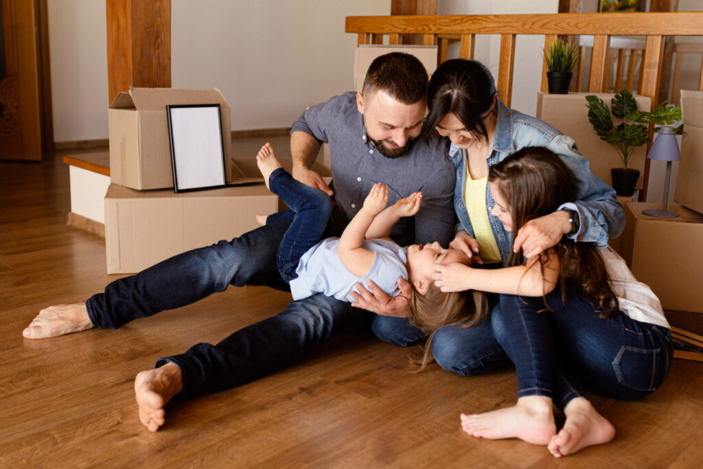 Healthy home with low-VOC hardwood floors